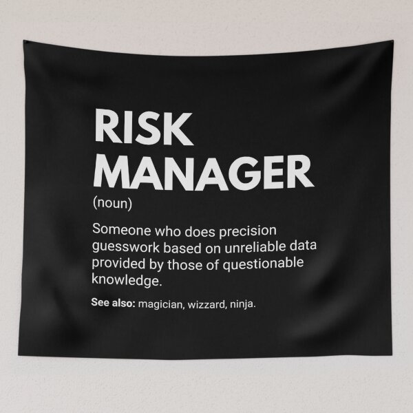 Item preview, Risk Manager Funny Work Definition designed and sold by CuteLovelyDesigns.