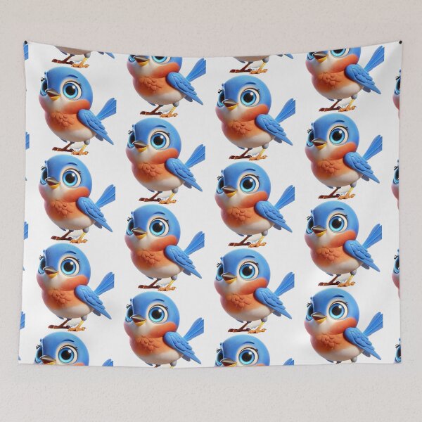 Item preview, Adorable Bluebird Eastern designed and sold by Sillytoe.