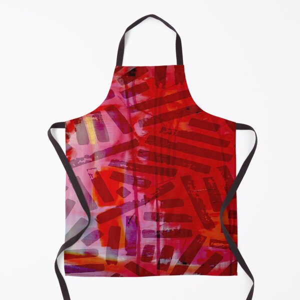Item preview, Red Brush Stroke Abstract designed and sold by ViaARTfactory.