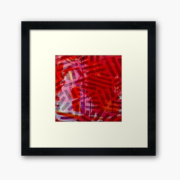 Item preview, Red Brush Stroke Abstract designed and sold by ViaARTfactory.