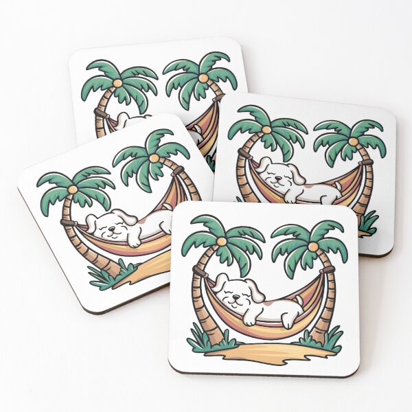 Item preview, Doggy’s Hawaii Vacation | Tropical Pup Adventure | Cute Dog in Hawaiian Paradise | Beachy Canine Getaway Vibes | Fun in the Sun with Furry Friend designed and sold by PaintedPixels01.