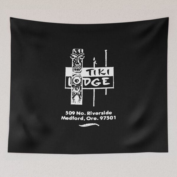 Item preview, Vintage Tiki Lodge - Medford, Oregon designed and sold by QuayTradingCo.