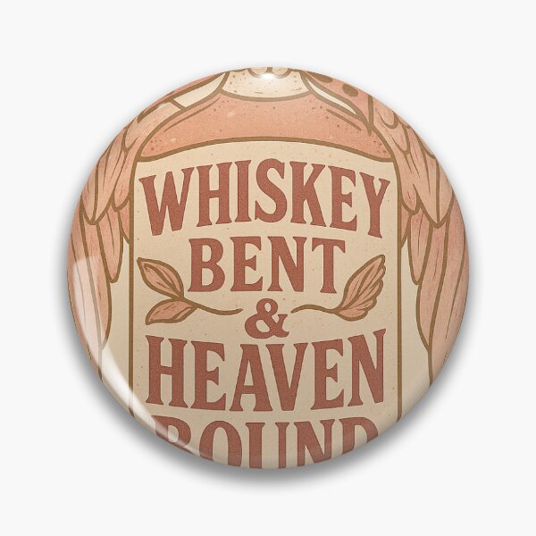 Item preview, Whiskey Bent & Heaven Bound - Angel Wing Whiskey Bottle Country Girl Design designed and sold by Designmypaige.