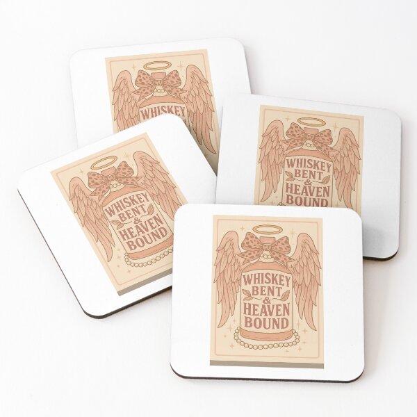 Item preview, Whiskey Bent & Heaven Bound - Angel Wing Whiskey Bottle Country Girl Design designed and sold by Designmypaige.