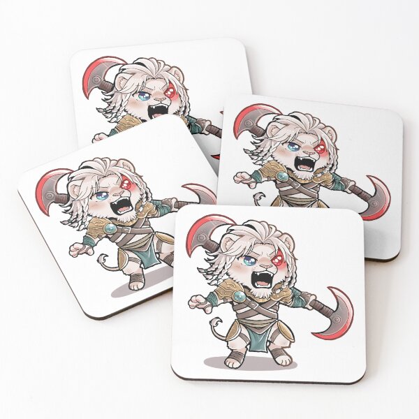Item preview,  Chibi Ajani - Battle Roar with Twin Axes designed and sold by TheArtSculptor.