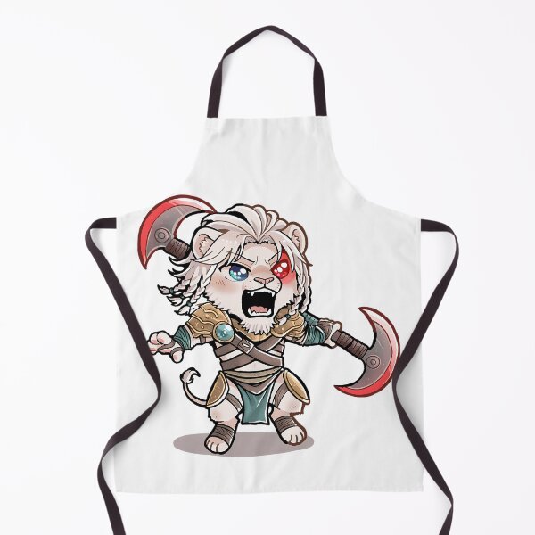 Item preview, Chibi Ajani - Battle Roar with Twin Axes designed and sold by TheArtSculptor.