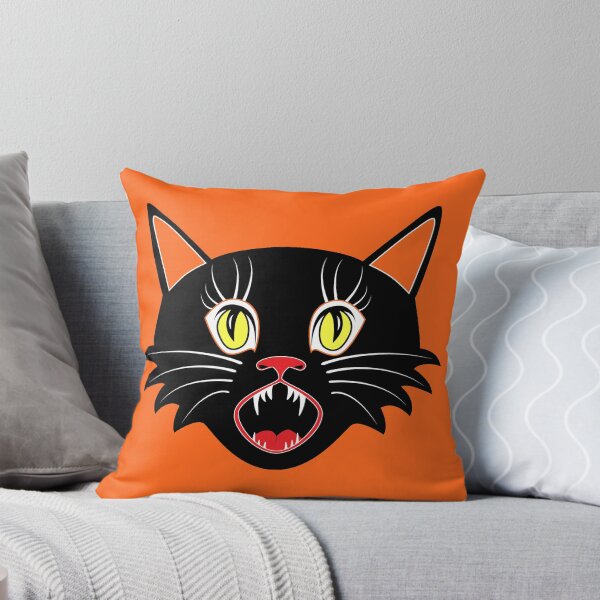 Item preview, Vintage Halloween Decoration Black Cat II designed and sold by Pixelchicken.