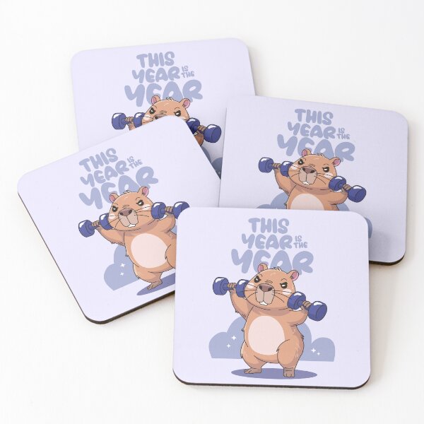 Item preview, Capybara in Gym Mode, Adorable Training to Stay Fit designed and sold by Dizartico.