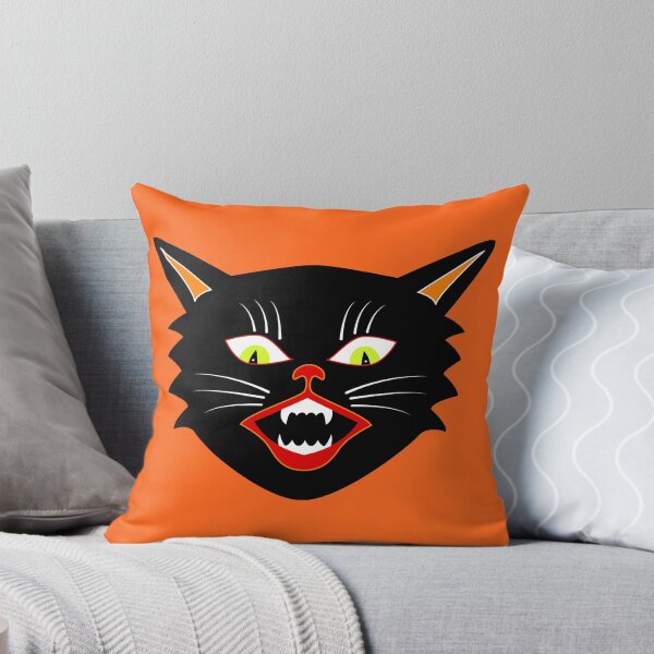 Item preview, Vintage Halloween Decoration Black Cat III designed and sold by Pixelchicken.