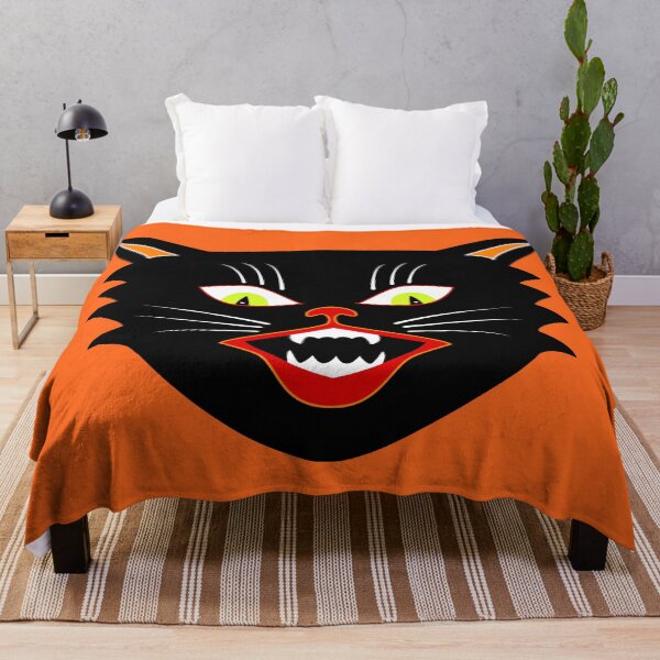 Item preview, Vintage Halloween Decoration Black Cat III designed and sold by Pixelchicken.
