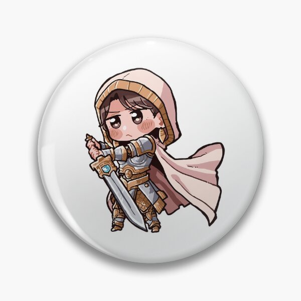 Item preview,  Chibi Elspeth - Defender of Light, Ready to Strike designed and sold by TheArtSculptor.