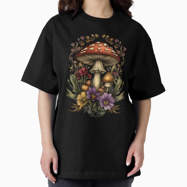Item preview, Amanita Mushroom with Flowers designed and sold by Eclectic Monkey.