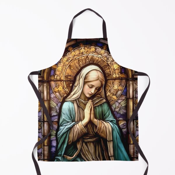 Item preview, Stained Glass Blessed Virgin Mary designed and sold by Pixelchicken.