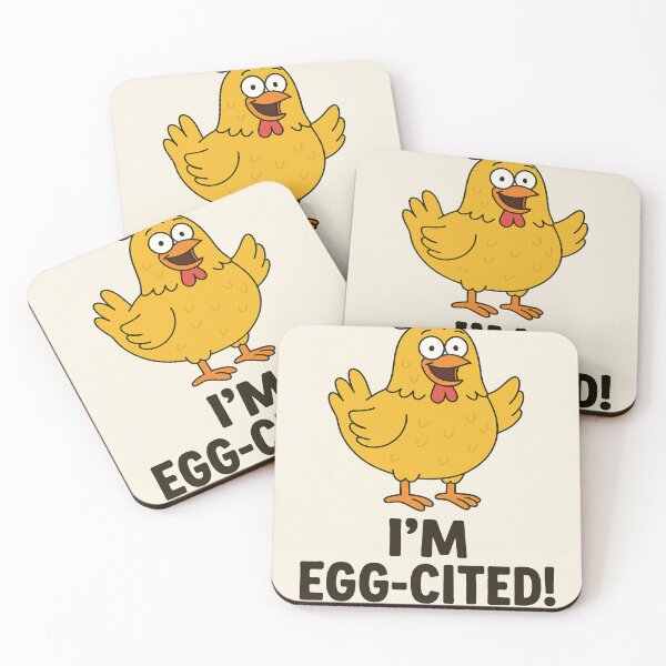 Item preview, I’m Egg-Cited designed and sold by kagoboom.