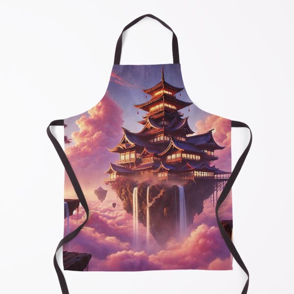 Item preview, Samurai palace in pink clouds designed and sold by MerlinWear.