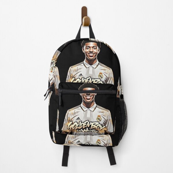 Item preview, Golden Boy in White – Bellingham Real Madrid Fan For Football Lovers designed and sold by GraphiQTees.