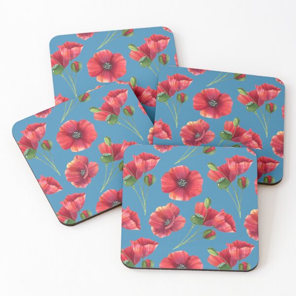 Artikelvorschau, Mohnblumen Roter Mohn Blumen entworfen und verkauft von gillys.
