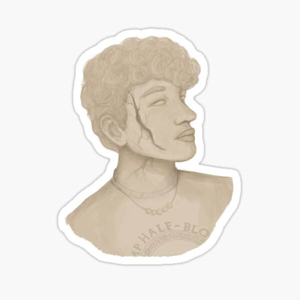 Vista previa del artículo con la obra «Estatua de Luke Castellan», diseñado y vendido por lizzardrawings.