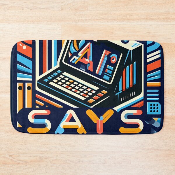 Item preview, AI Computer says NO, typography designed and sold by maxmaj.