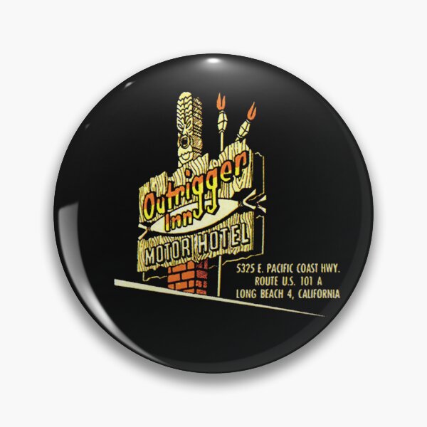 Item preview, Vintage Outrigger Inn - Long Beach, California designed and sold by QuayTradingCo.