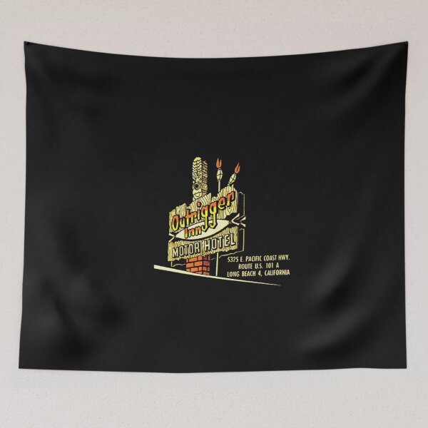 Item preview, Vintage Outrigger Inn - Long Beach, California designed and sold by QuayTradingCo.