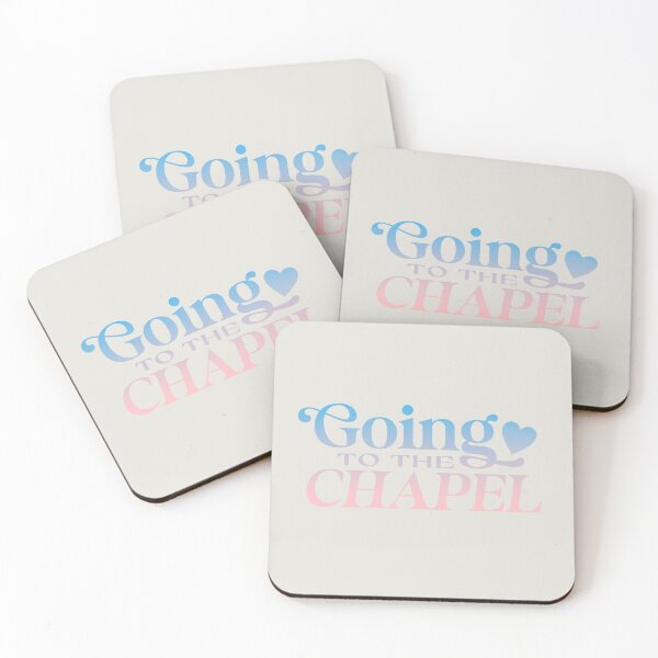 Item preview, Going to the Chapel Wedding Party Pastel Sunset designed and sold by Stickers by @molllyclare.