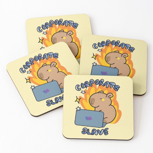 Item preview, Corporate slave capybara designed and sold by fluffyfamcraft.
