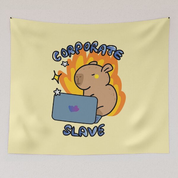 Item preview, Corporate slave capybara designed and sold by fluffyfamcraft.