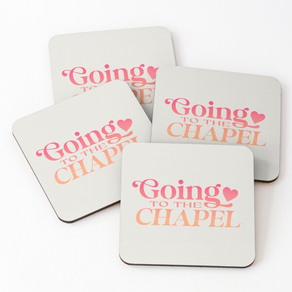 Item preview, Going to the Chapel Wedding Party Pastel Sunset designed and sold by Stickers by @molllyclare.