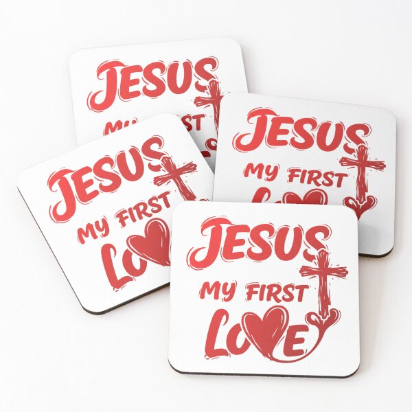 Item preview, Jesus My First Love, Heart and Cross designed and sold by Faithloveshop.