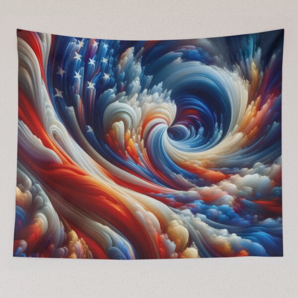 Item preview, American flag in duress Distress Hands Off, Flushed Down the Toilet Drain, No Kings designed and sold by TheTimeTaxi.