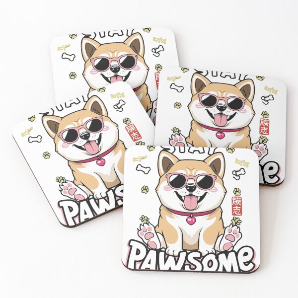 Item preview, “Stay Pawsome” – Funny Shiba Inu Cute Vintage Dog Graphic  designed and sold by 50ファイターJP.
