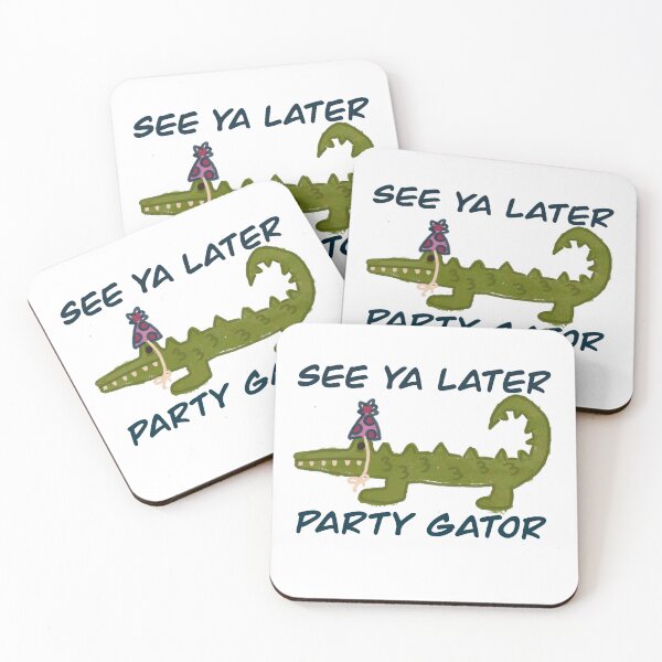 Item preview, See ya later Party Gator designed and sold by myajeanart.
