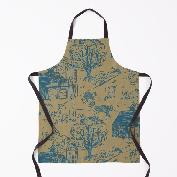 Item preview, Herding dogs on the farm on yellow designed and sold by RRuffieuxStudio.