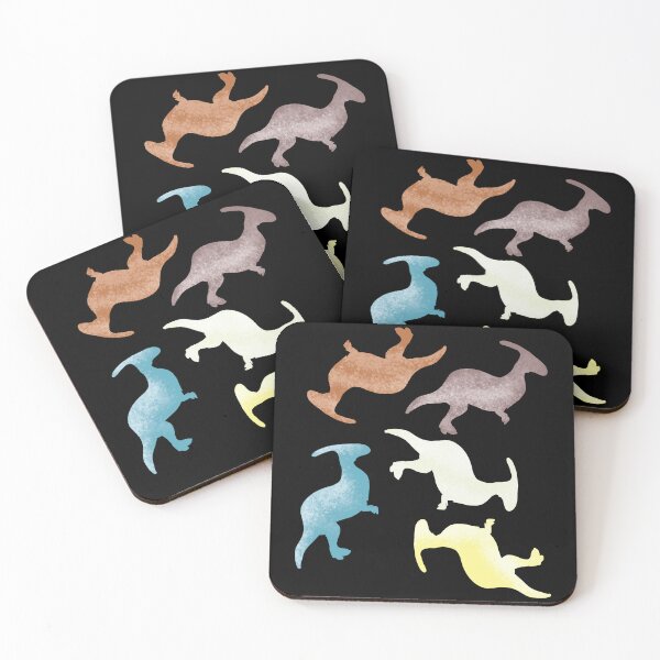 Item preview, Parasaurolophus Dinosaur Pattern (Black) designed and sold by BLAAAAASK.