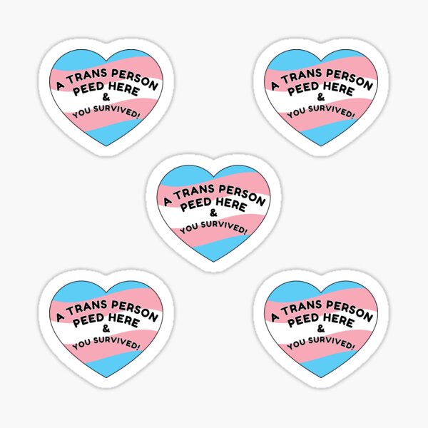 Item preview, A Trans Person Peed Here designed and sold by georgiegammack.