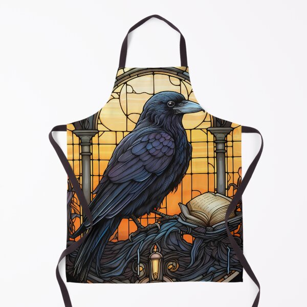 Item preview, Stained Glass Spooky Raven III designed and sold by Pixelchicken.