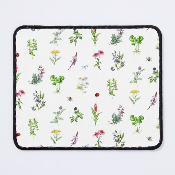 Item preview, Watercolor Blooming Herbal Plants  designed and sold by silviaol.