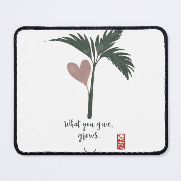 Item preview, "Minimalist 'What You Give, Grows' Mindful Positive Quote Tee, Inspirational Kindness Shirt for Self-Growth & Gratitude" designed and sold by 50ファイターJP.