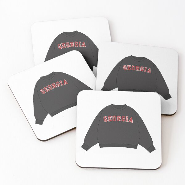 Item preview, Georgia Varsity Black and Red Sweatshirt Sticker designed and sold by skybluepink studio.
