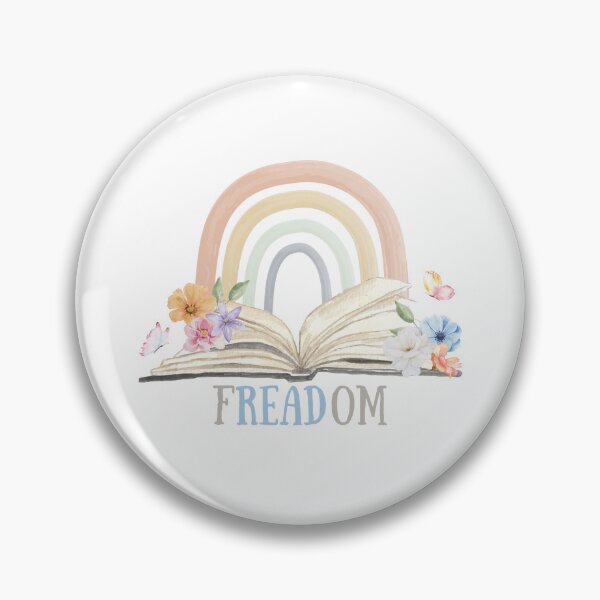 Item preview, fREADom - reading sticker designed and sold by Amanda Engwis.