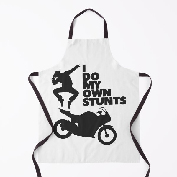 Item preview, I Do My Own Stunts – Biker Crash Joke designed and sold by UNK-Fatigues.