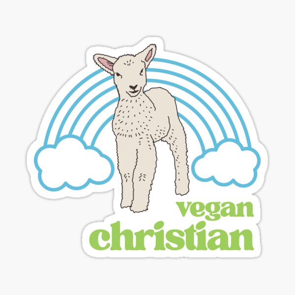 Artikel-Vorschau von Veganes christliches Blaugrünes T-Shirt, designt und verkauft von VeganCatholic.