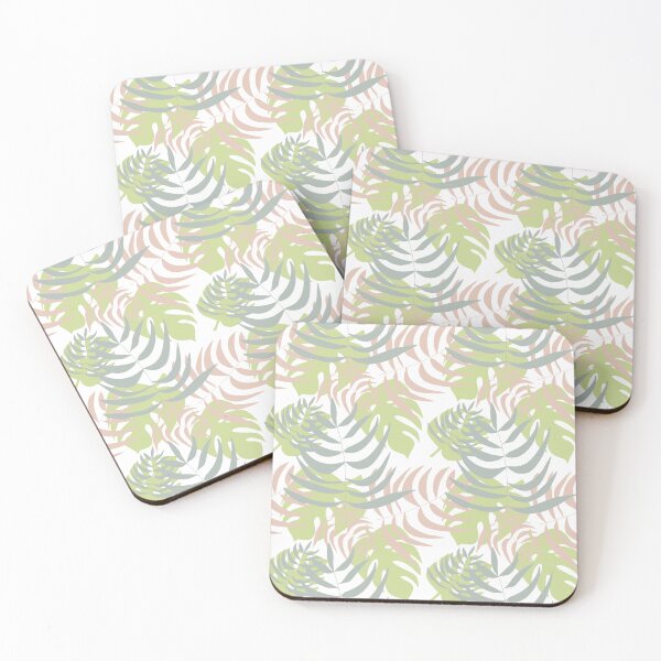 Item preview, Tropical Leaves in Pastel Colours designed and sold by RRuffieuxStudio.