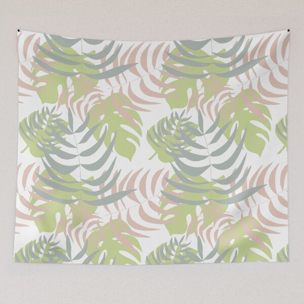 Item preview, Tropical Leaves in Pastel Colours designed and sold by RRuffieuxStudio.