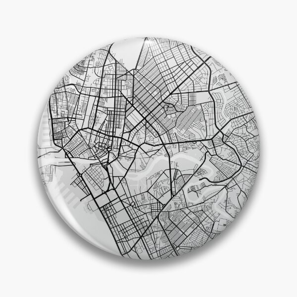 Aperçu de l'œuvre Carte de la ville de Manille des Philippines Light créée et vendue par deMAP.