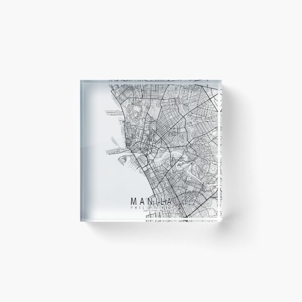 Item preview, Manila City Map of the Philippines Light designed and sold by deMAP.