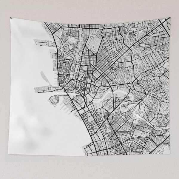 Item preview, Manila City Map of the Philippines Light designed and sold by deMAP.