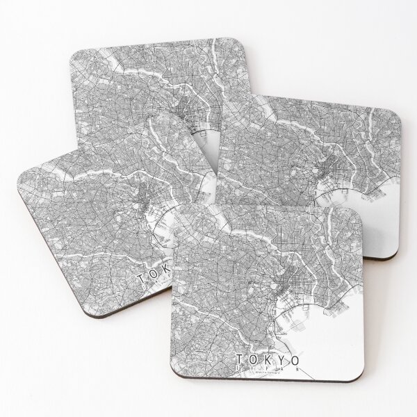 Item preview, Tokyo City Map of Japan - Light Minimalist designed and sold by deMAP.