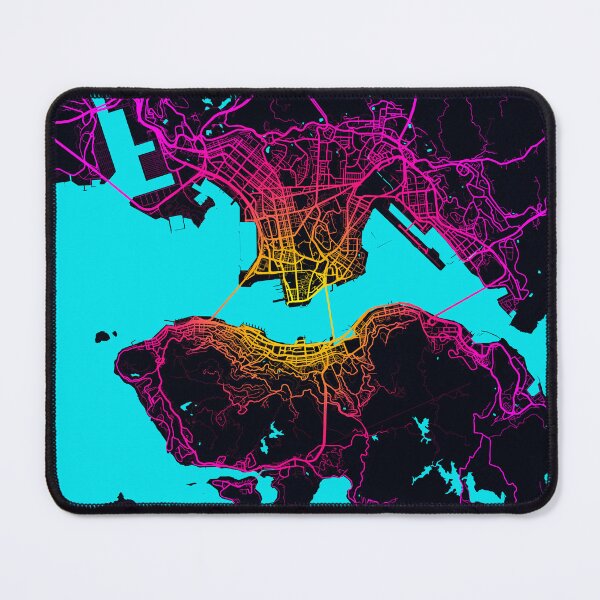 Item preview, Hong Kong City Map of China Neon designed and sold by deMAP.